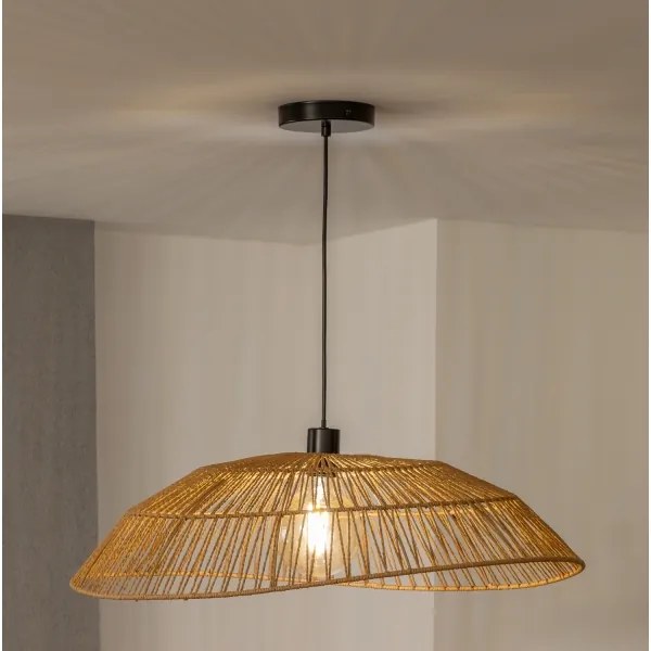 Brilagi - LED luster na lanku CERIA BOHO 1xE27/40W/230V pr. 70 cm hnedá