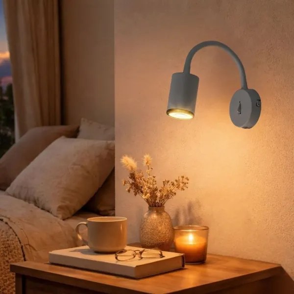 Rabalux 73110 - Nástenné bodové svietidlo NOLIE 1xGU10/15W/230V biela