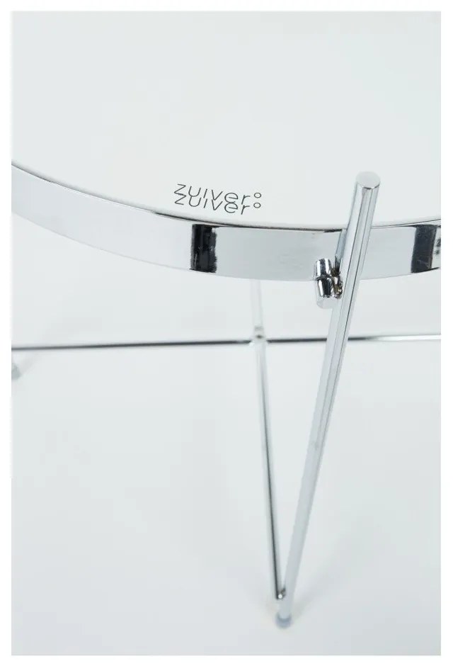 Odkladací stolík v striebornej farbe Zuiver Cupid