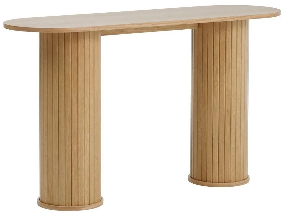 Konzolový stolík v prírodnej farbe 40x130 cm Nola – Unique Furniture
