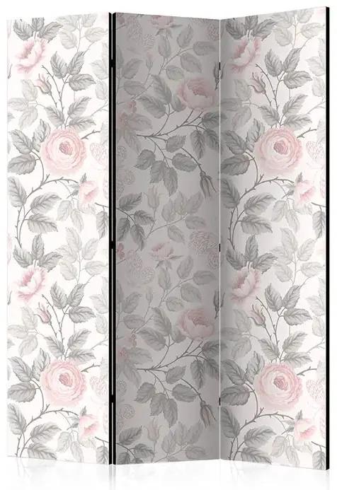 Paraván - Watercolor Roses [Room Dividers] Veľkosť: 135x172, Verzia: Jednostranný