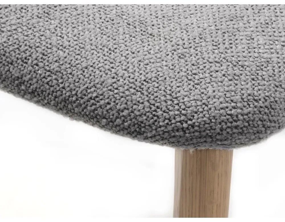 Svetlosivá/v prírodnej farbe jedálenská stolička Elim – Unique Furniture
