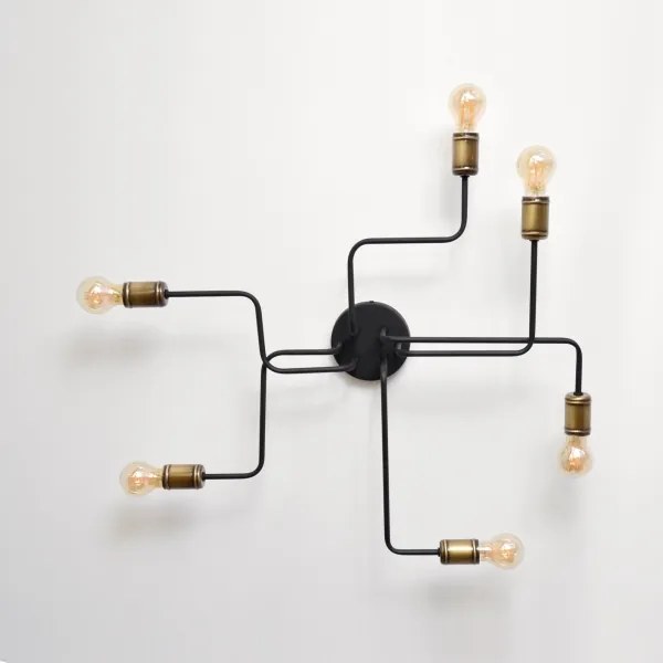 LED Prisadený luster TUBE 6xE27/15W/230V