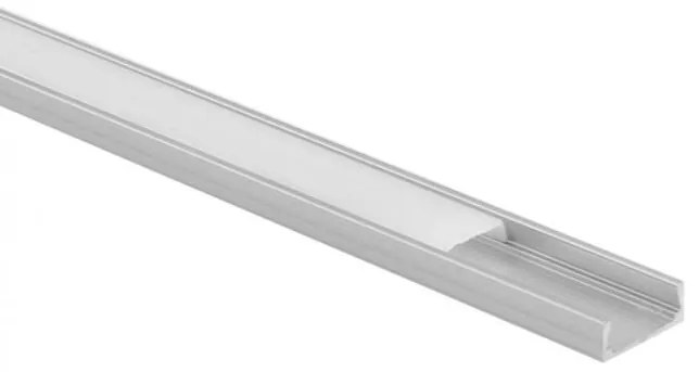 Profil N02 povrchová montáž eloxovaný 2m