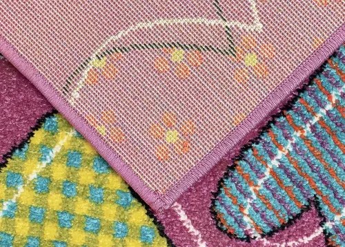 Koberce Breno Kusový koberec PLAY 47/RMR, ružová, viacfarebná,160 x 230 cm