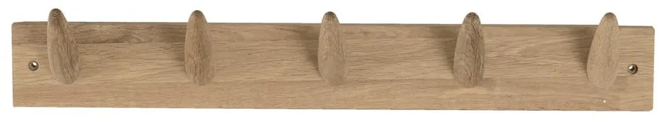 Nástenný vešiak na oblečenie z dubového dreva Canett Uno, šírka 60 cm