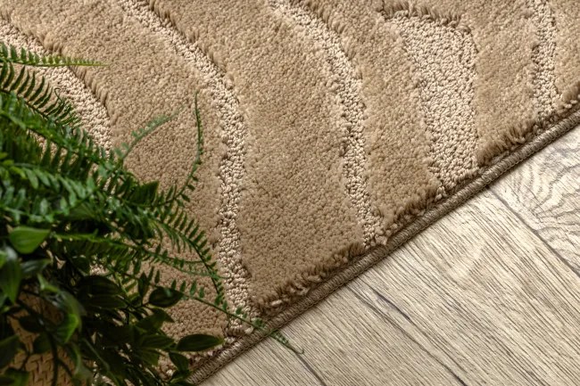 Kúpeľňový koberček SUPREME WAVES vlny, béžový