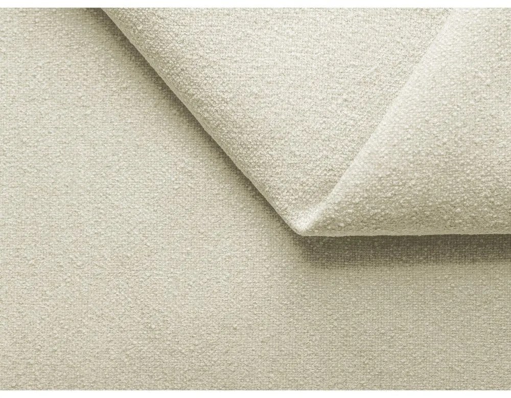 Krémovobiela modulárna podnožka z textílie buklé Ailani – Makamii