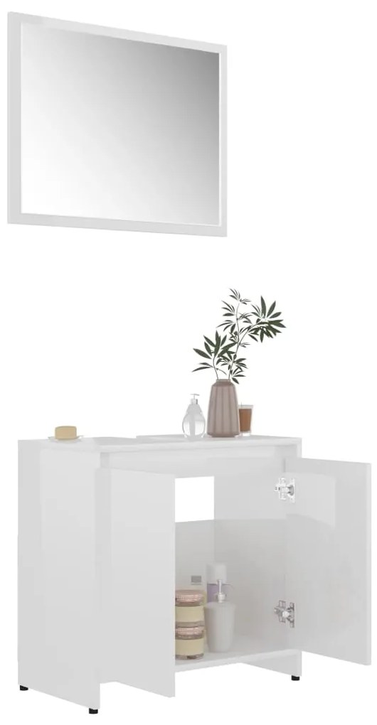 Biely kúpeľňový set SKYLAR