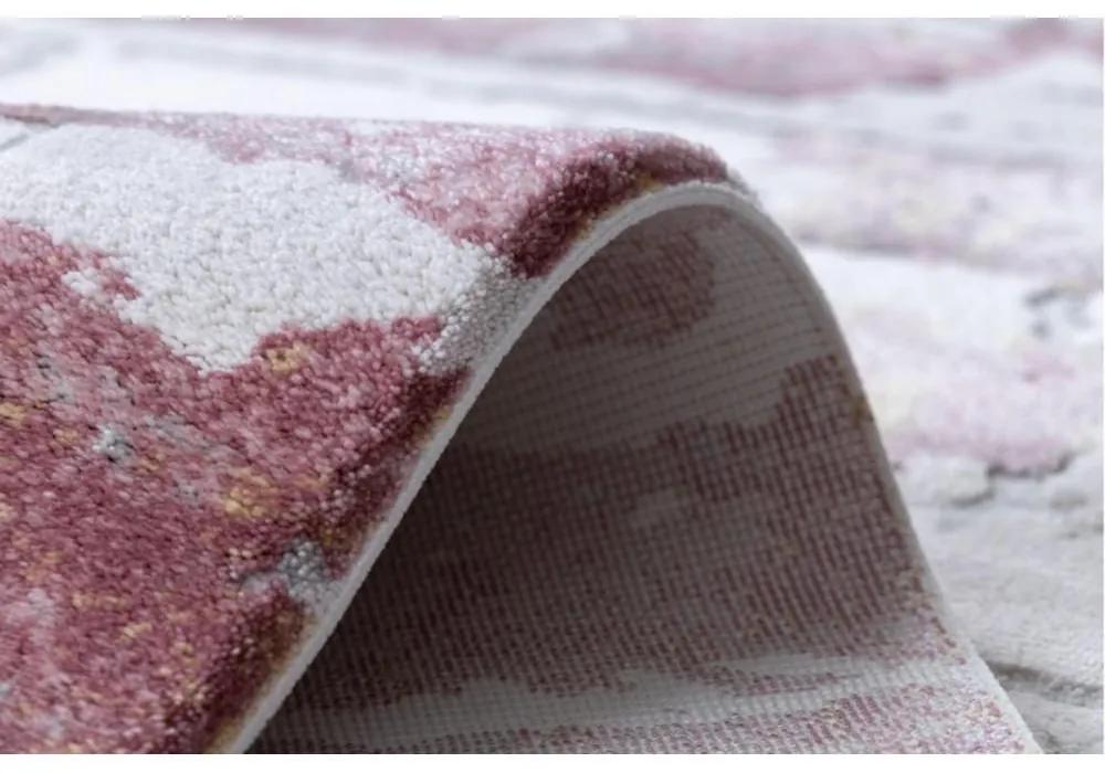 Luxusný kusový koberec akryl Finea ružový 80x300cm