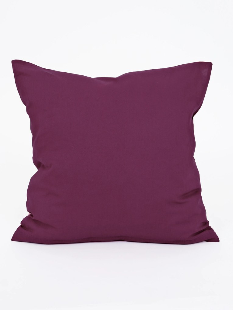 Bavlnená obliečka na vankúš Renforcé 40 × 40 cm - Kvety tulipánov fialovej