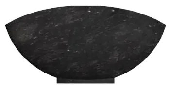 Indera Turpis Black 57073 Umývadlo z prírodného kameňa