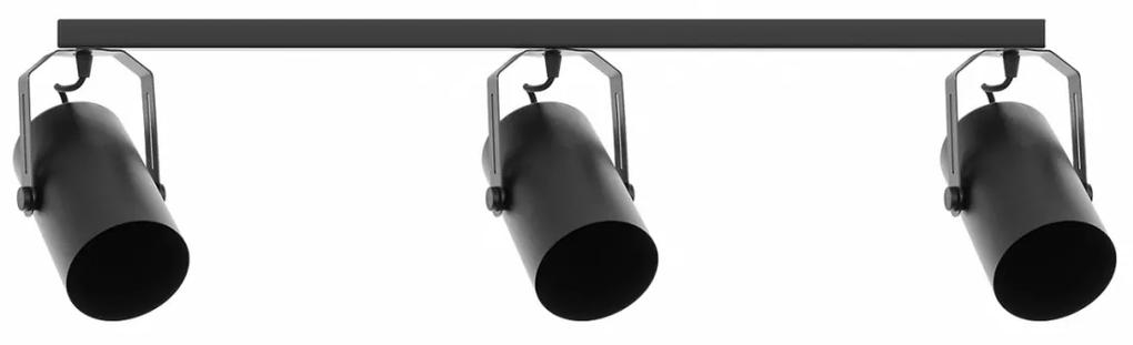 TEMAR Prisadené stropné flexibilné osvetlenie RF, 3xE27, 40W, čierne