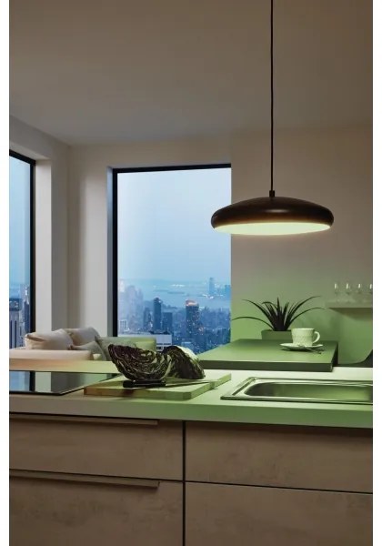 Eglo 33328 - LED RGBW Stmievateľný luster na lanku RIODEVA-C LED/27W/230V čierna