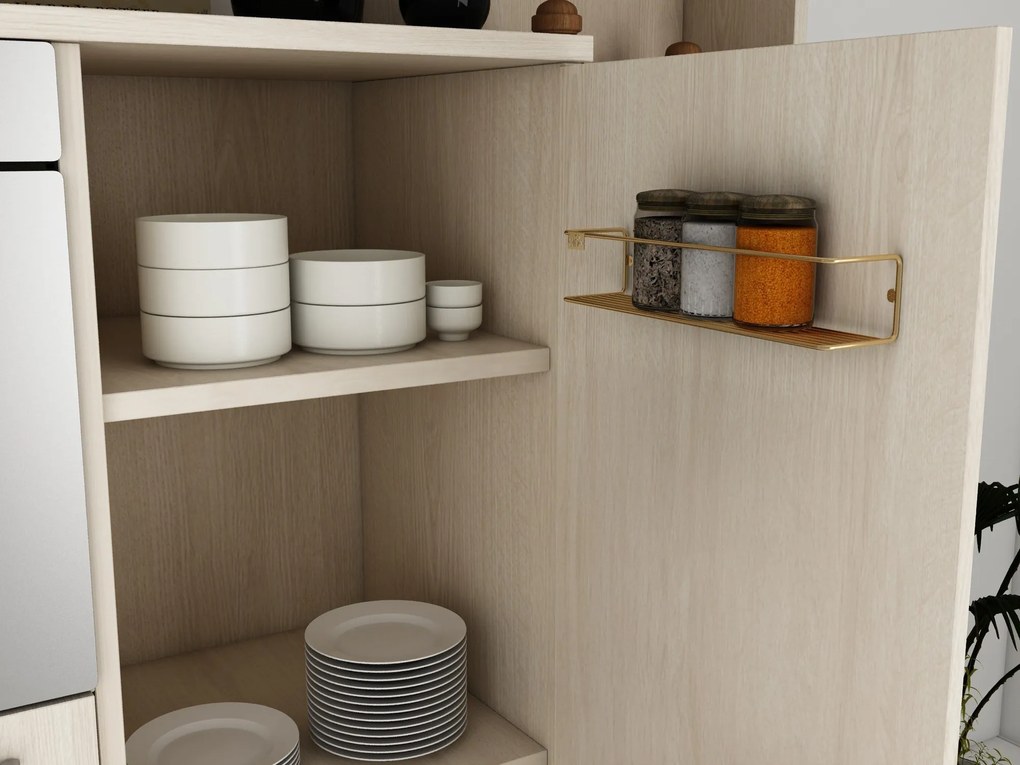 Nástenná polica BANYO zlatá