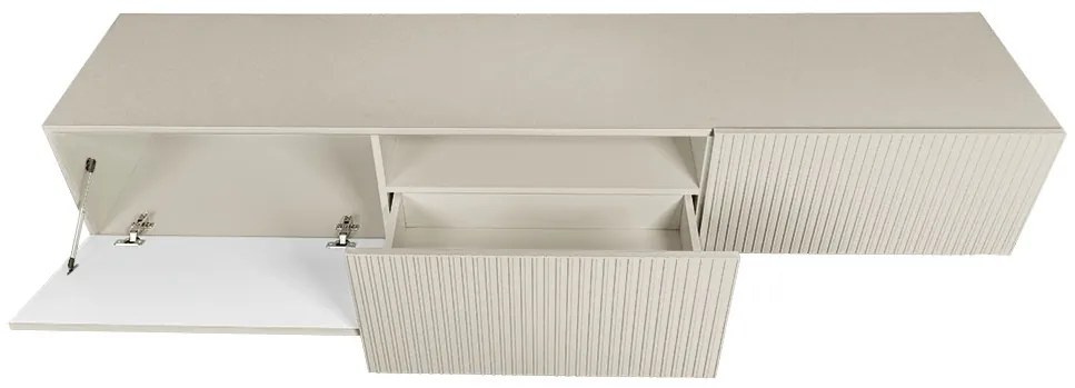 Závesná TV skrinka Nicole 200 cm so zásuvkou - kašmír mat