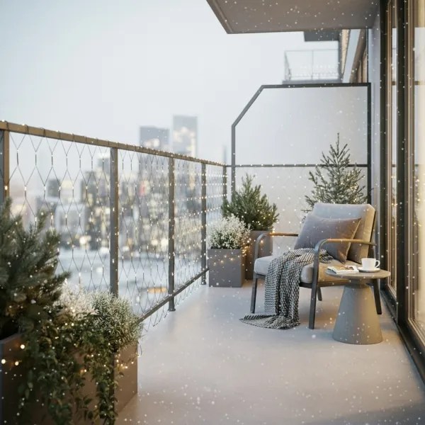 Brilagi - LED vonkajší vianočný záves 160xLED 7x2m IP44 teplá biela