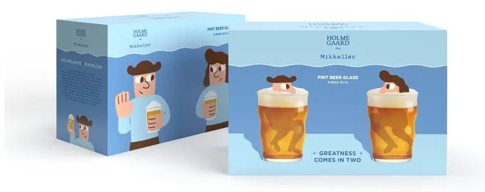 Poháre v súprave 2 ks na pivo 400 ml Mikkeller – Holmegaard