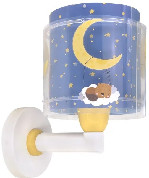 Dalber 76639 - Detská nástenná lampa MOON DREAMS 1xE27/15W/230V modrá