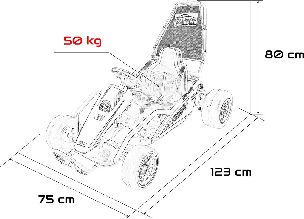 Ramiz Motokára TORNADO s funkciou Drift zelená