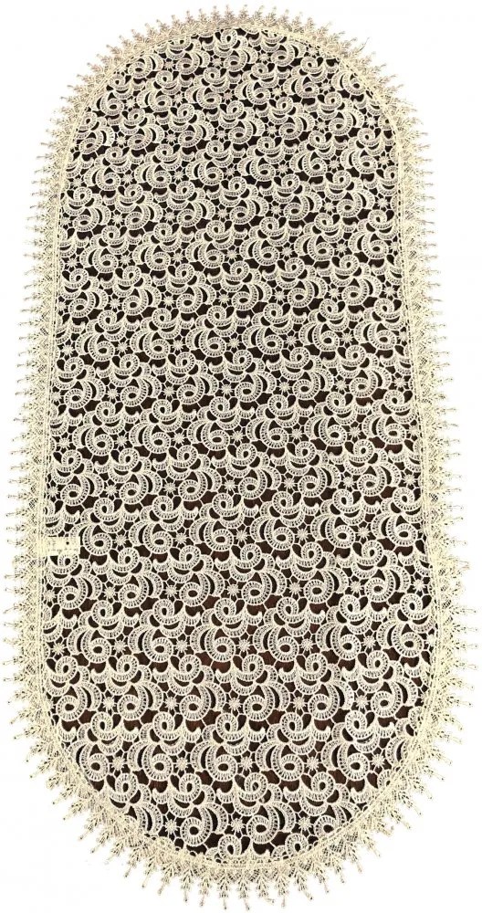 Univerzálny béžový krajkový obrus Šírka: 80 cm | Dĺžka: 140 cm