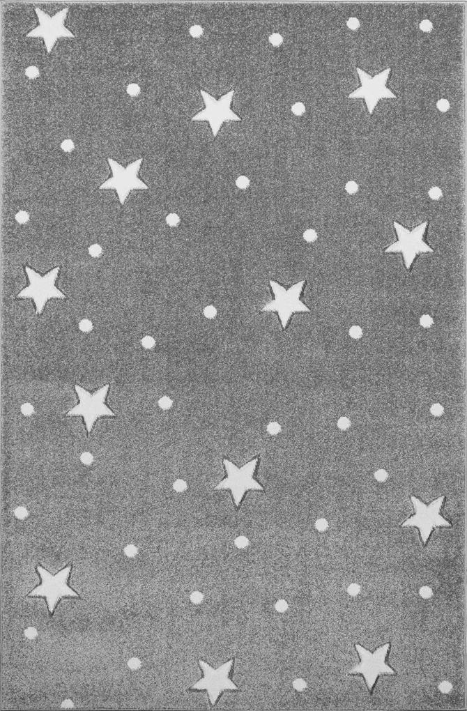 Hviezdičkový koberec barva: sivá, Velikost: 120 x 170 | BIANO