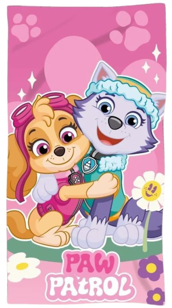 Detská osuška PAW PATROL ružová 70X140cm Setino