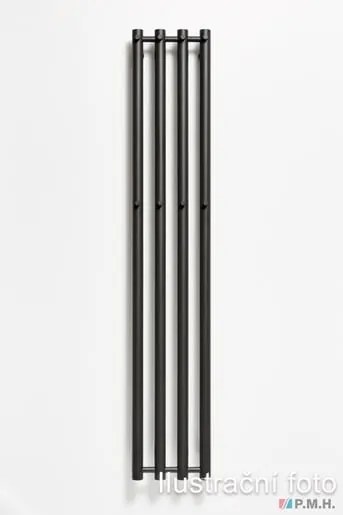 P.M.H. Rosendal radiátor kombinovaný 42x150 cm čierna RO24201500BL
