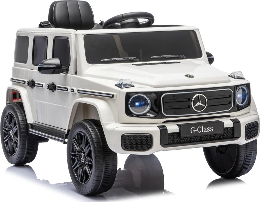 LEAN CARS Akumulátorové vozidlo Mercedes G 4x4 24 V 2580, biele