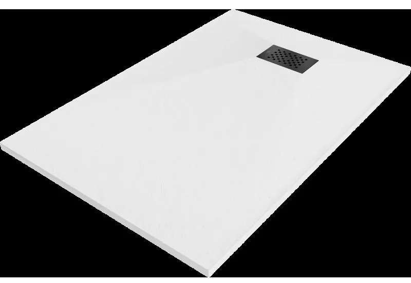 Mexen Hugo obklad na nohy SMC 130 x 90 cm, biela, čierny kryt - 42109013-B