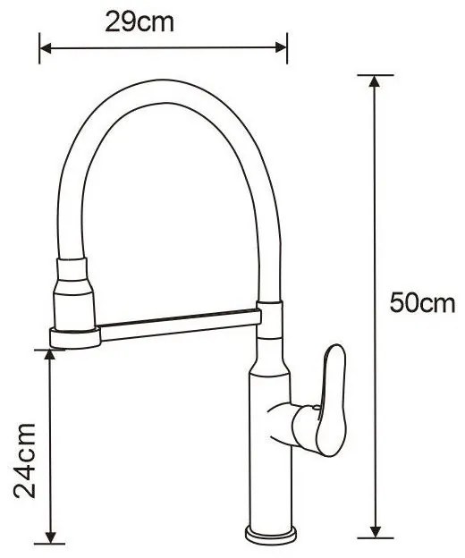 Mexen Edna - Vysoká batéria/drezová, šedá/biela, 672900-62