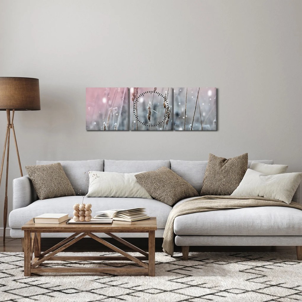 Obraz - Okamih (s hodinami) (90x30 cm)
