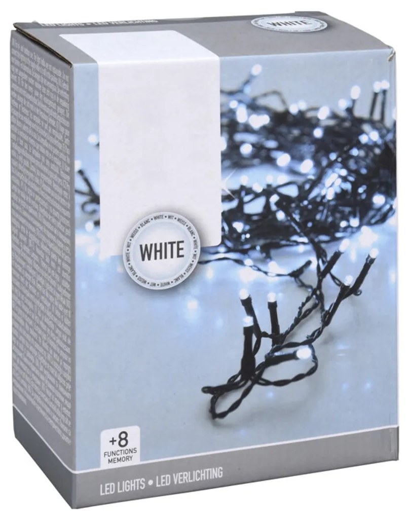 Vianočné svetielka 18 m/240 led studená biela