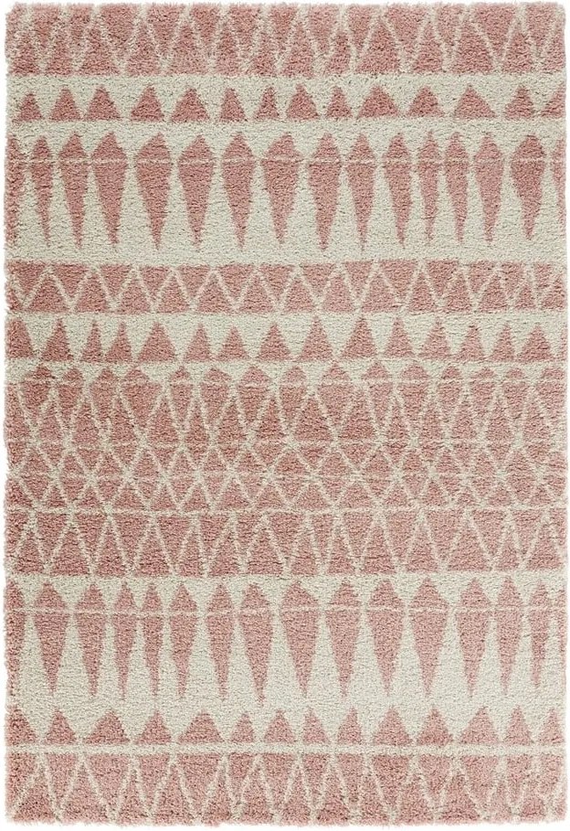 Ružový koberec Mint Rugs Allure Rose, 80 × 150 cm