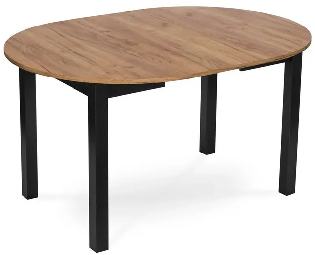 Rozkladací jedálenský stôl Klara 102-142 cm MDF Dub craft čierna