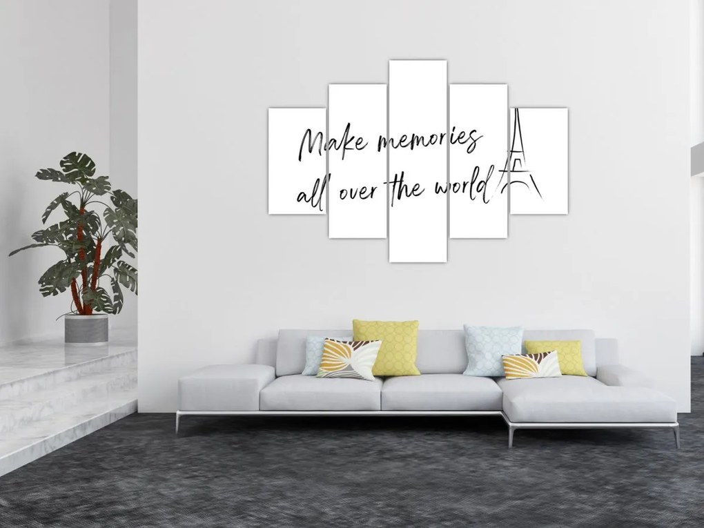 Obraz - Make memories (150x105 cm)