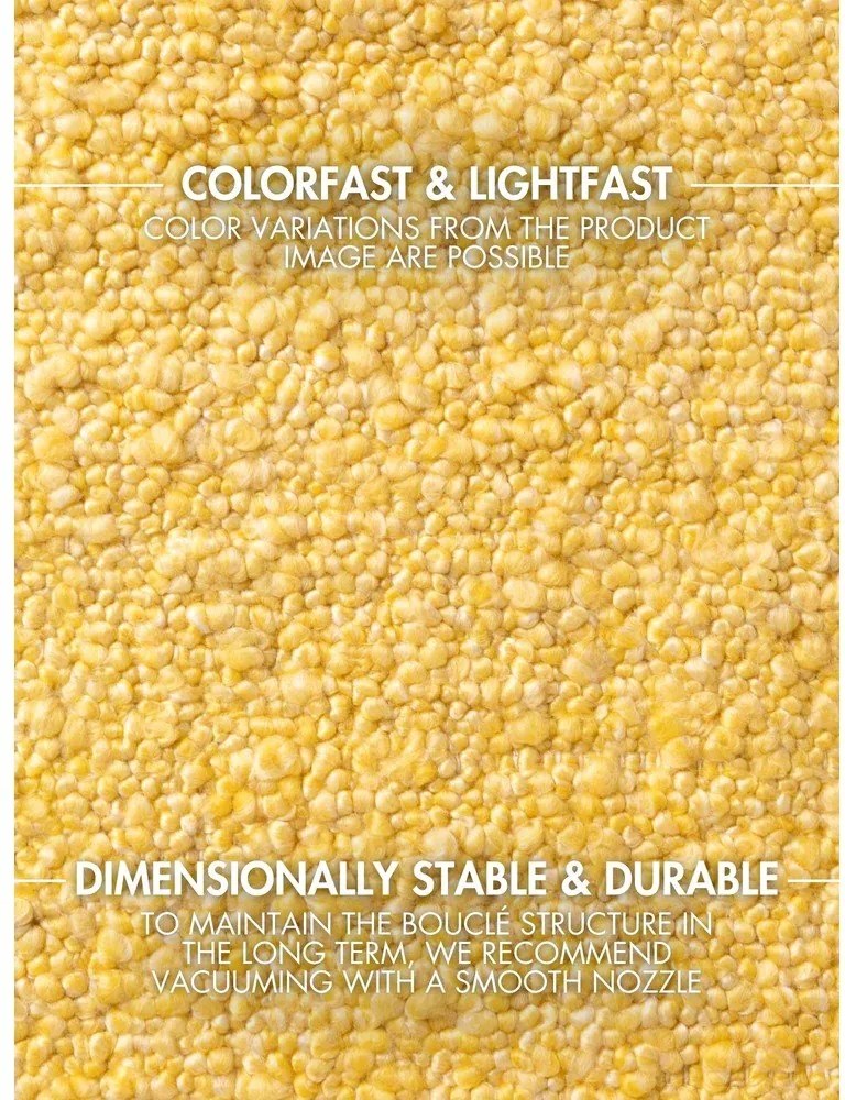 Žltý ručne tkaný behúň z materiálu buklé 80x200 cm Notting Hill Portobello – Ted Baker