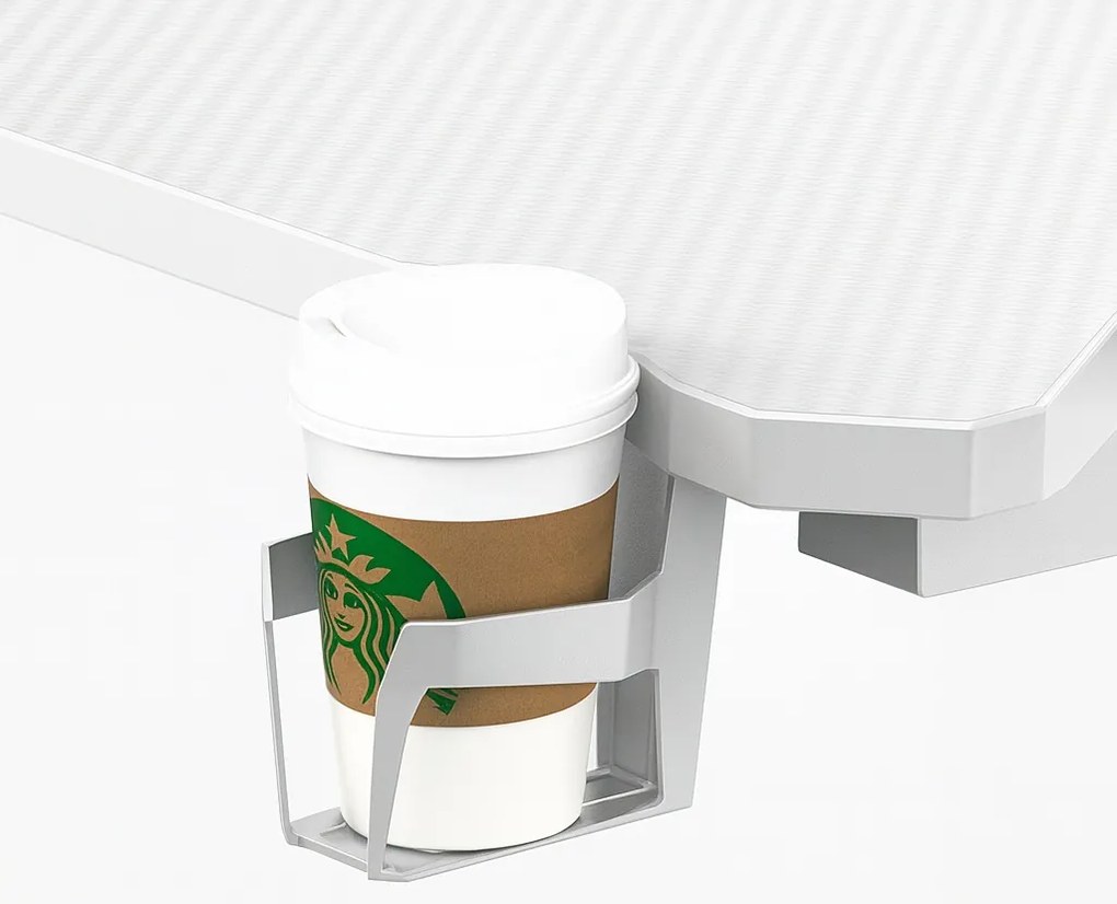 Herný stôl s podsvietením BG03 biely 120 cm