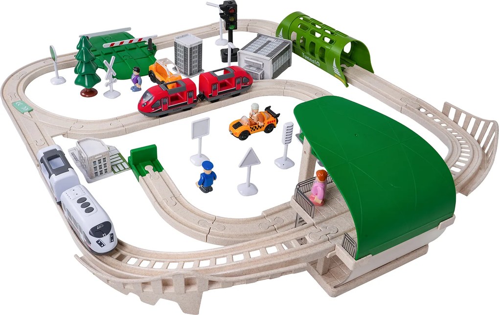 Ramiz Železničné mesto so svetlami a zvukom Funkcia 80el.