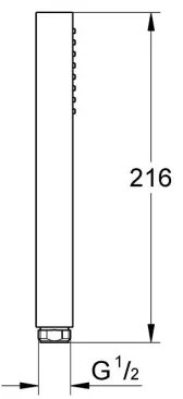 GROHE 26392000 - Ručná sprcha VITALIO JOY CUBE STICK lesklý chróm