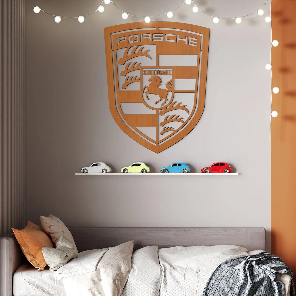 DUBLEZ | 3D drevené logo - Porsche