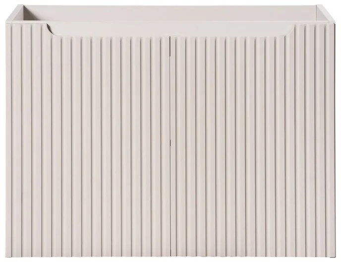 Kúpeľňová zostava Nova Cashmere 80 cm s umývadlom, doskou a skrinkami kašmírová/dub evoke