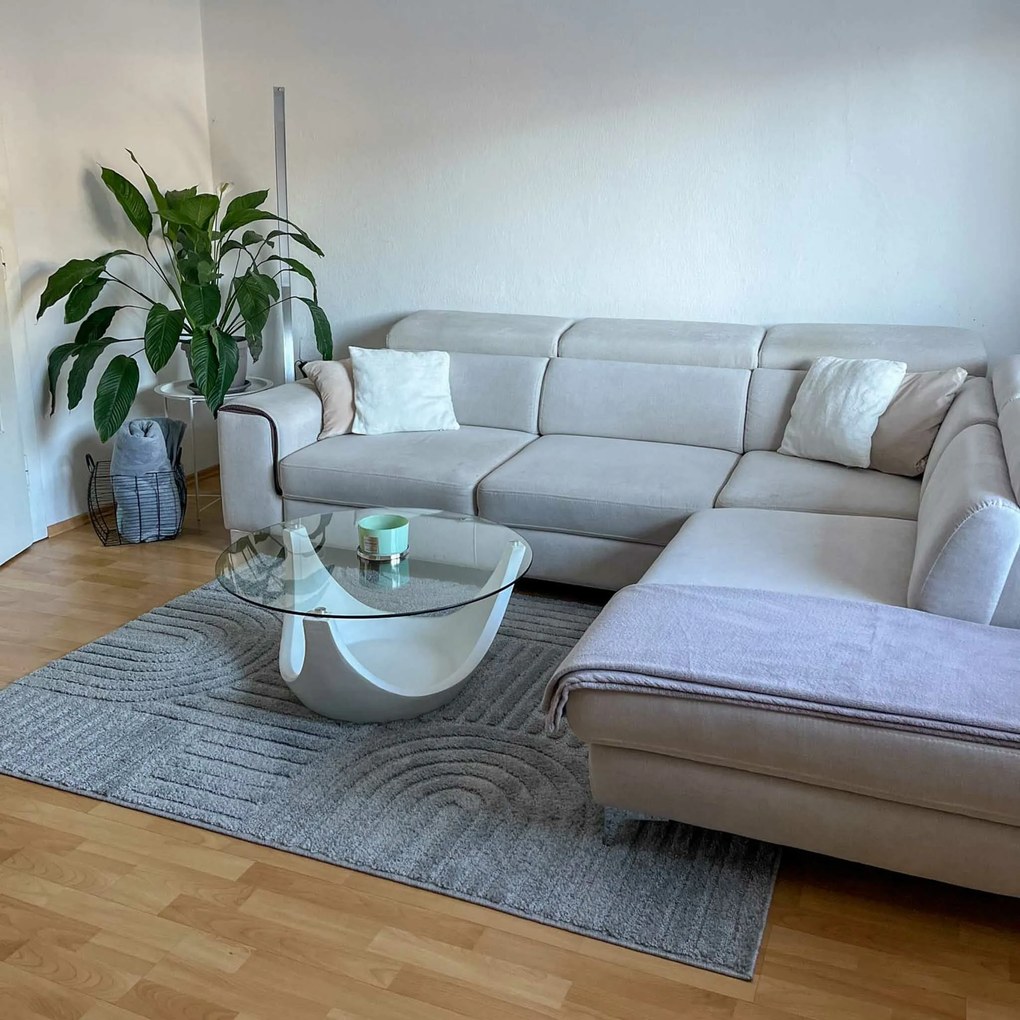 Kusový koberec Art 1121 Silver, 60x110, šedá, obývacia izba, Ayyildiz