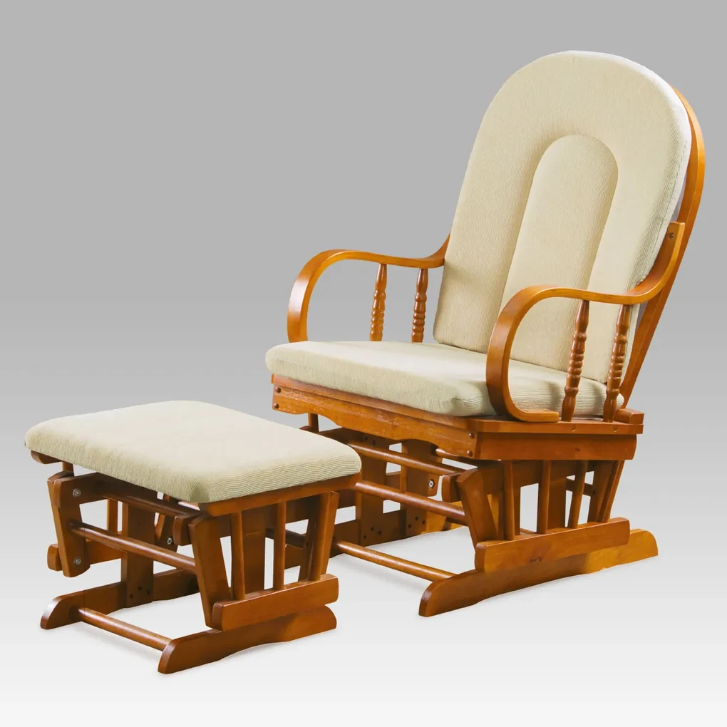 hojdacie kreslo s podnožou GLIDER OAK