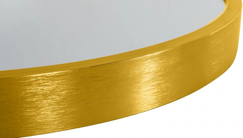 Nástenné zrkadlo Elsie XL 323829 - 80x80 cm - Zlatá lesk