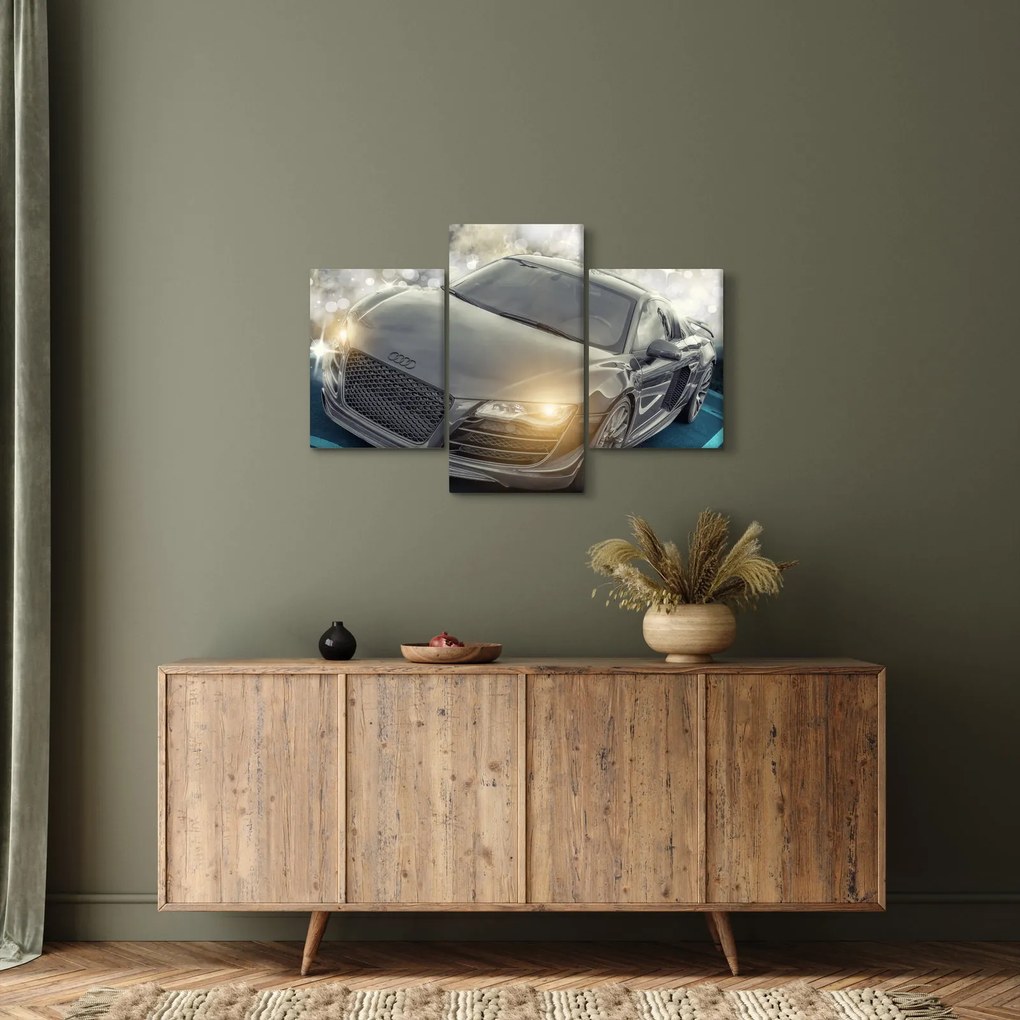 Obraz auta Audi - sivé (90x60 cm)