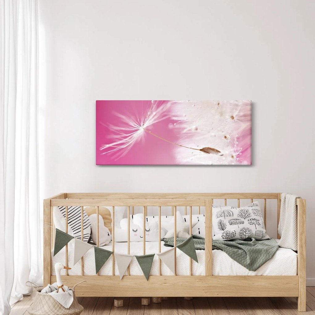 Obraz - Makro kvetu (120x50 cm)