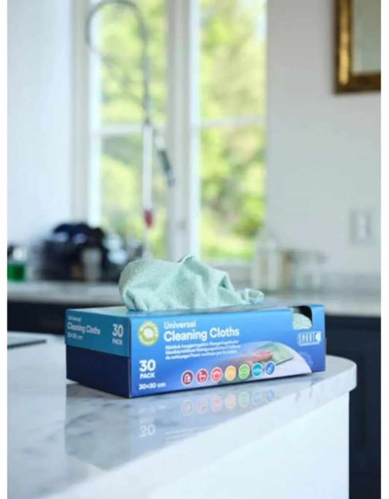 HITEKO (Smart microfiber system) 30ks univerzálních utěrek, hadříků na mytí - v krabičce