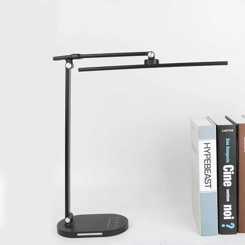Stolná LED lampa VOLTIA s bezdrôtovou nabíjačkou a USB