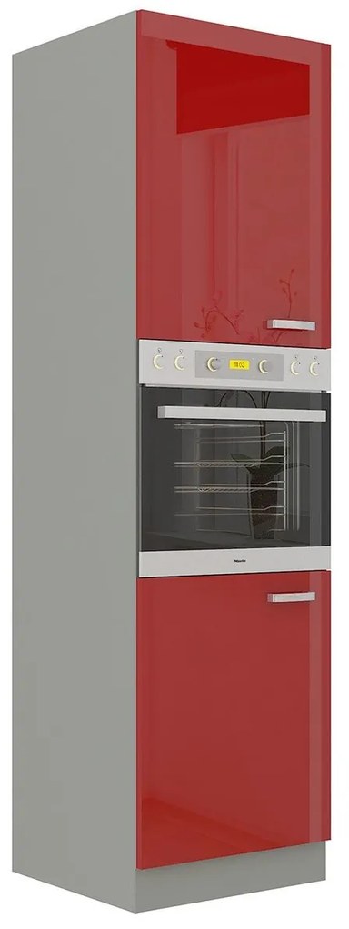 Skrinka vysoká pod rúru na pečenie Multiline 60 DP-210 2F, Farby: šedý / krém lesk